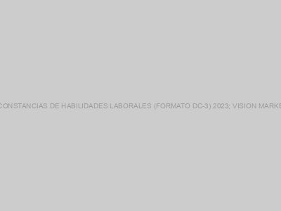 Protegido: CONSTANCIAS DE HABILIDADES LABORALES (FORMATO DC-3) 2023; VISION MARKETING, S.C.
